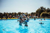 Schwimmbad Camping Holland