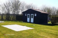 Stellplatz mit privatem Luxus-Sanitärbereich