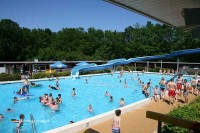 Campingplatz Glamping mit Schwimmbad in Holland